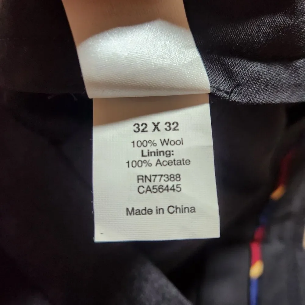 J. Crew Dress Pants Men 32X32 (33X30) Bedford Wool Straight Leg